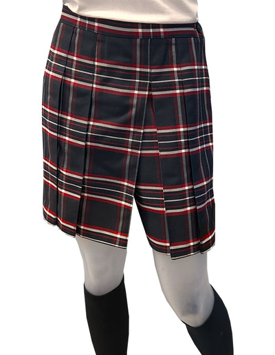 Jupe-Bermuda à Plis Tartan (Cmq)