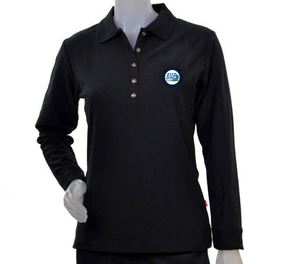 Polo femme manches longues Marine (Sp)