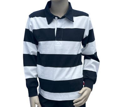 Polo rugby Marine/Blanc (Jm P)