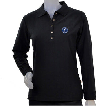 Polo femme manches longues Marine (Sc)