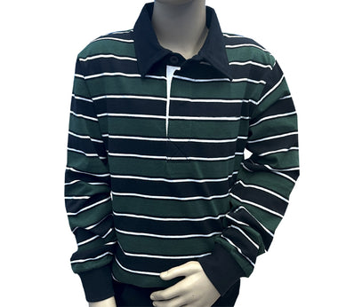 Polo rugby Marine/Vert/Blanc
