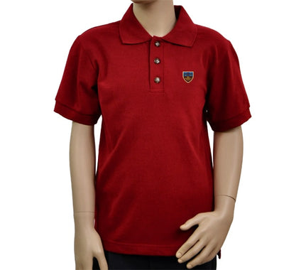 Polo unisexe manches courtes Rouge